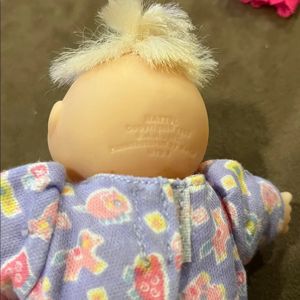 Vintage Cabbage Patch Magic Nursery cradle and mini doll